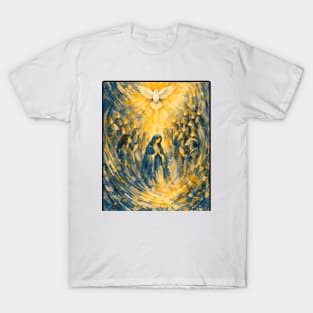 Pentecost | Descent of the Holy Spirit | Christian Abstract Art T-Shirt